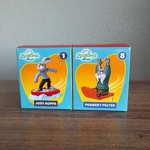 McDonalds Zootopia 2 Toys Judy Hopps Pawbert Pelter NIB Lot 2